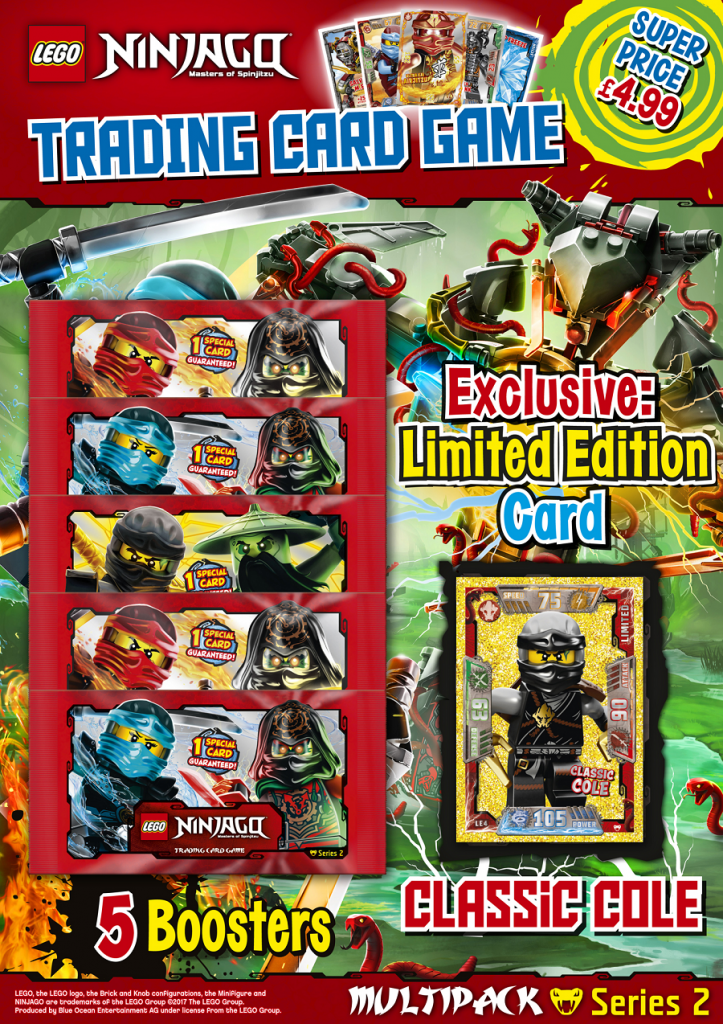 Lego® Ninjago™ Serie 5 Next Level Trading Card Blister mit LE15 