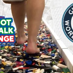 Barefoot Brick Walk World Record Broken