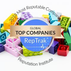 The LEGO Group Maintains 2018 RepTrak Rating
