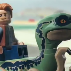 Chris Pratt Enjoys Some LEGO Jurassic World Fun