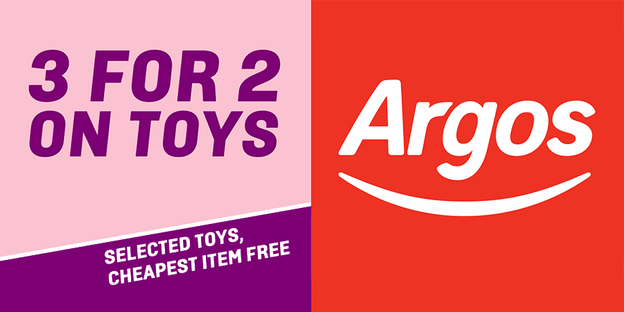 toys argos 3 for 2