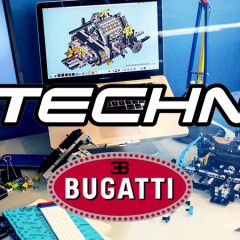 Huge LEGO Technic Bugatti Chiron Window Display Created