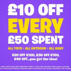 Multiplier Money-off At Smyths Toys