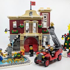 Lego christmas firehouse online