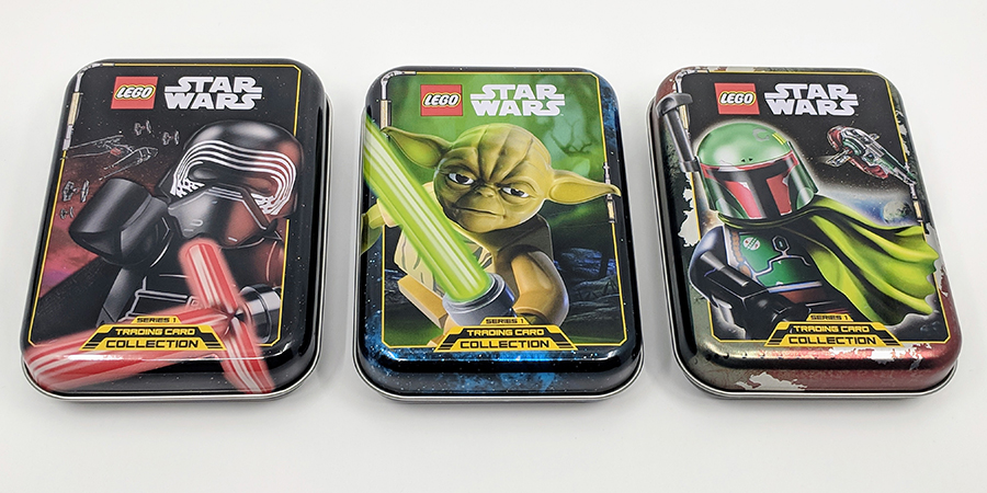 LEGO Star Wars Serie 1 Trading Card Game-tutti 3 MINI TIN BOX VUOTO 