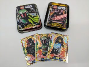 alle 3 Mini Tin Boxen leer LEGO Star Wars Serie 1 Trading Card Game 