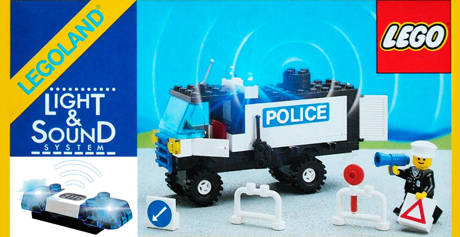 lego police car with working lights