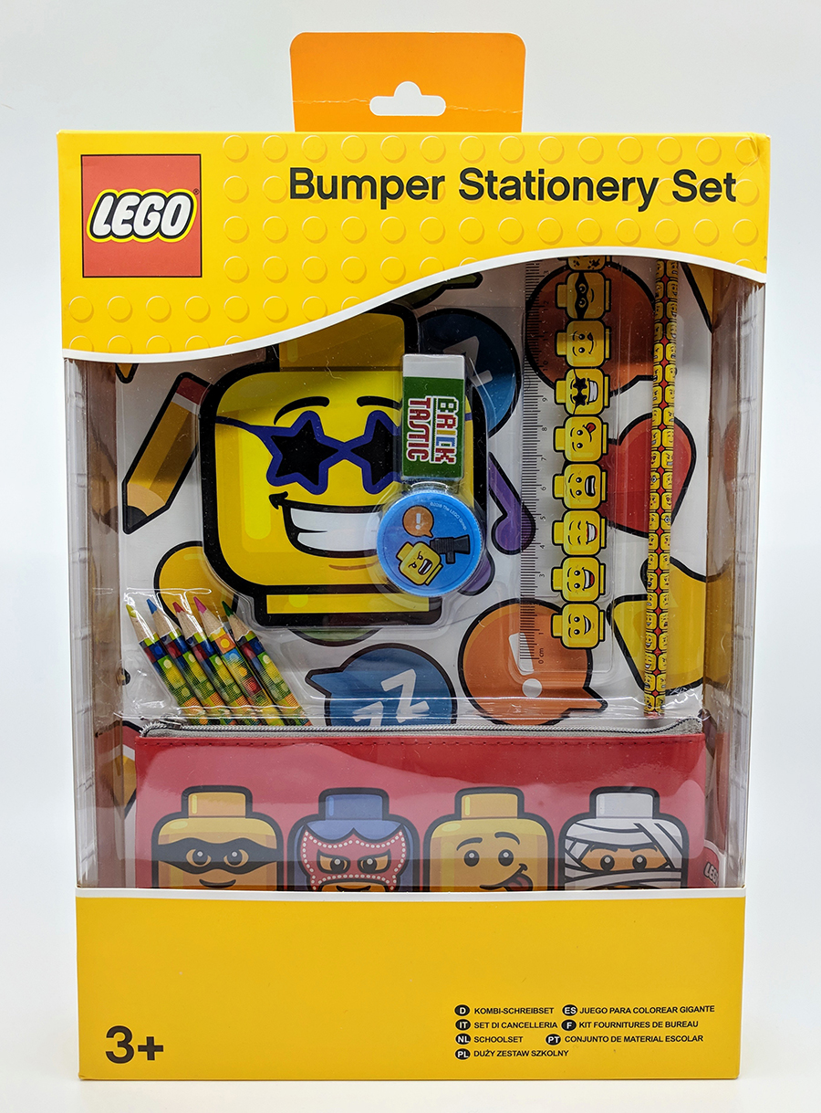 LEGO all New Back to School Pack Set ! Ruler Notebook Pencil Eraser Stickers 