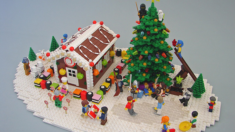 lego christmas house