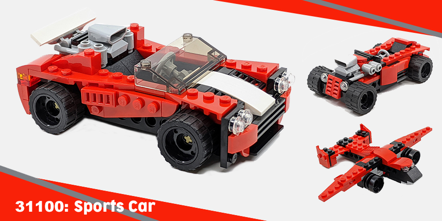 LEGO Creator 3-in-1 Sports Car 31100 Building Kit