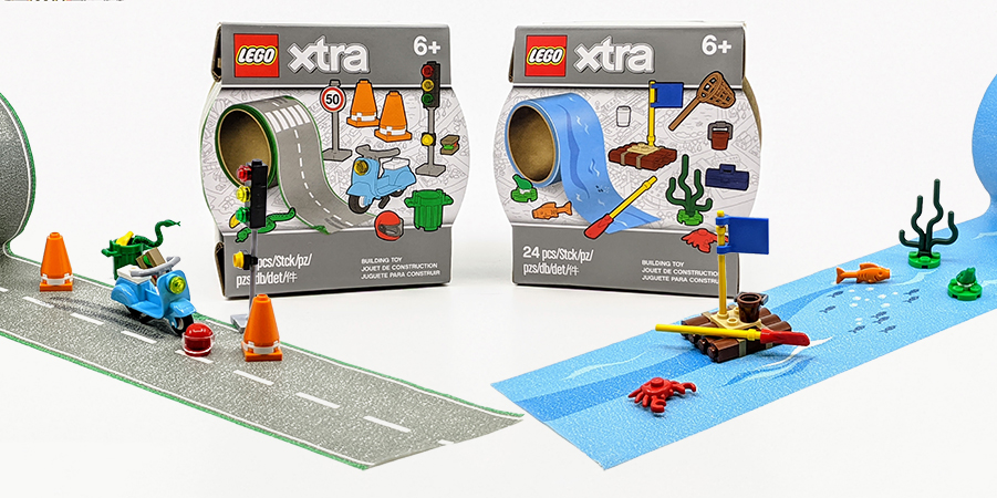 LEGO® Xtra review & MOCs: 854048 Road Tape & 854065 Water Tape