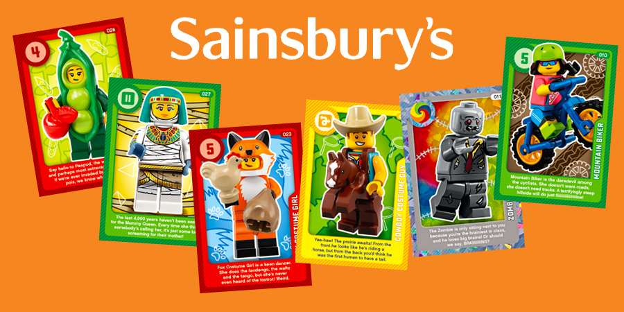 Select your choice Sainsburys LEGO Living Amazingly Single Cards 2020 