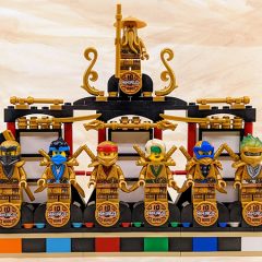 Displaying The 10th Anniversary LEGO NINJAGO Minifigures