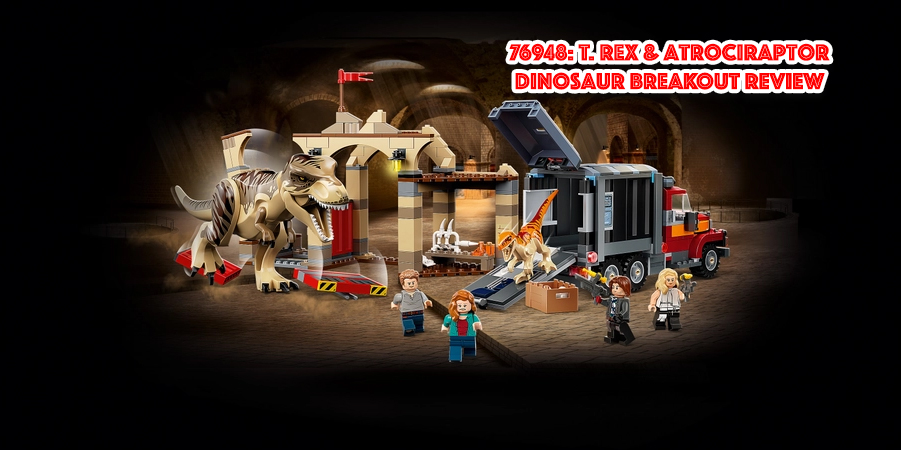 LEGO Jurassic World T. Rex & Atrociraptor Dinosaur Breakout 76948 by LEGO  Systems Inc.