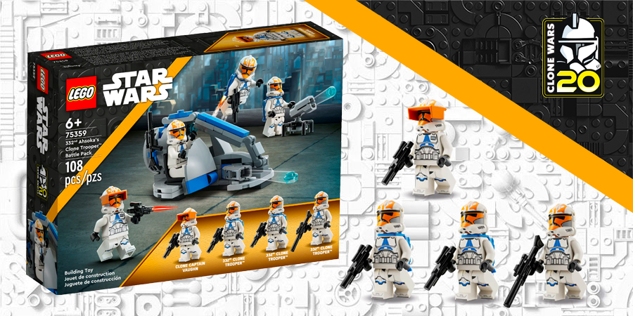 Lego Star Wars 332nd Ahsoka's Clone Trooper Battle Pack Building
