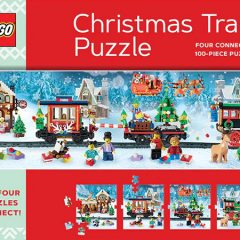 LEGO Christmas Train Puzzle Hands-on