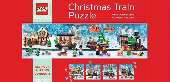 LEGO Christmas Train Puzzle Hands-on