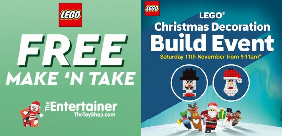 Free LEGO Event At The Entertainer This Weekend