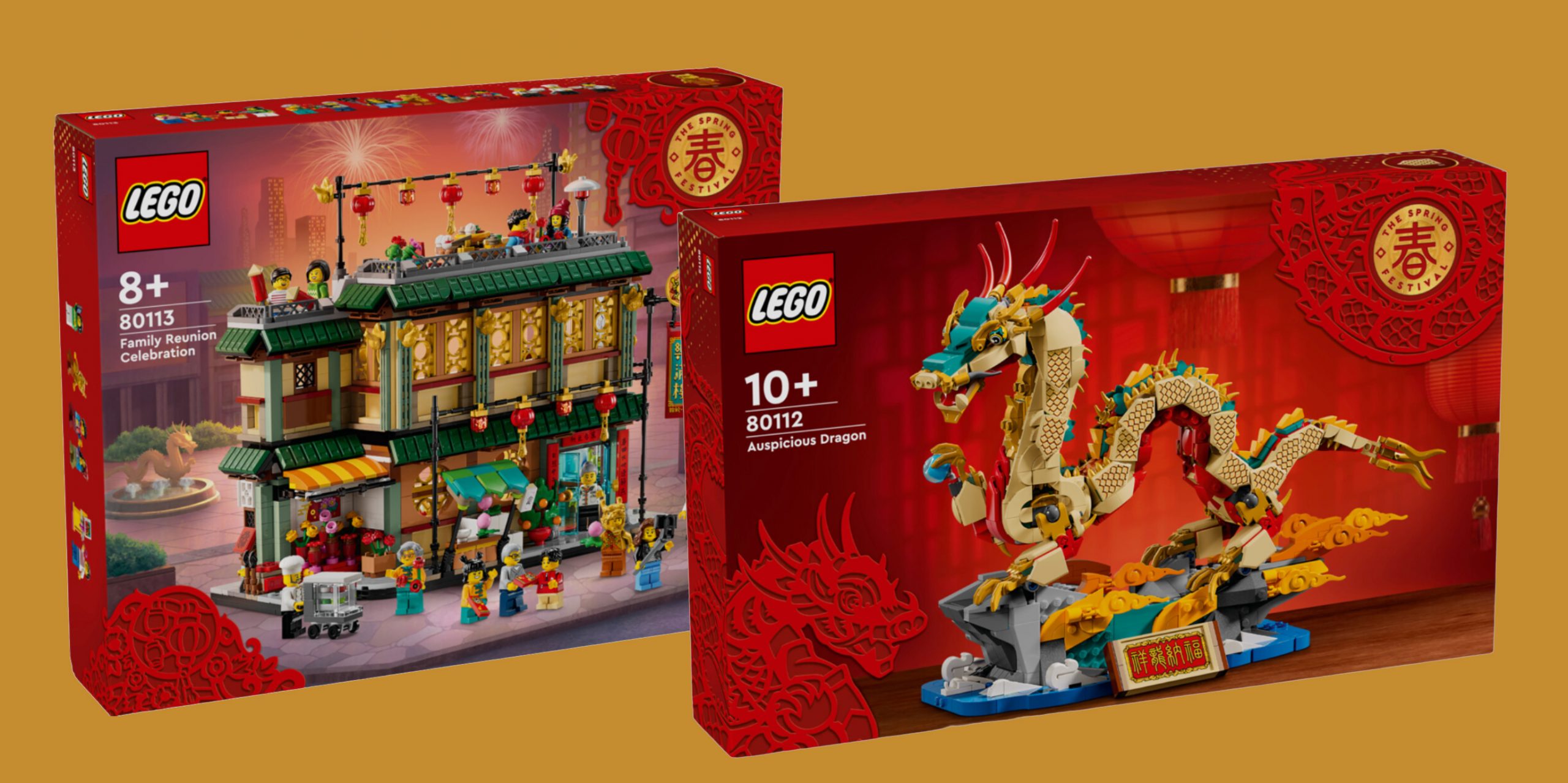 Here's your first look at the 2024 @lego Lunar New Year sets! 80112  Auspicious Dragon 80113 Family Reunion Celebration What an incredible…