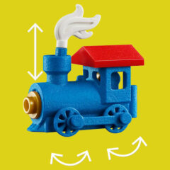 A Look At The LEGO 3D-printed Mini Train