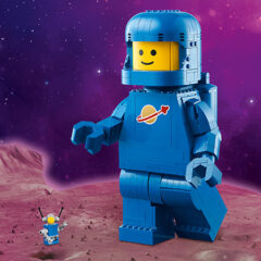 Scaled-Up Blue Astronaut Minifigure Revealed