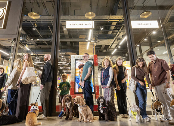 Dogs Queue For LEGO Wallace & Gromit Launch